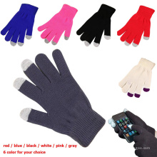 Benutzerdefinierte Logo Winter 5 Finger Smartphone Handy Texting Touchscreen Handschuhe Handy Touchscreen Handschuhe